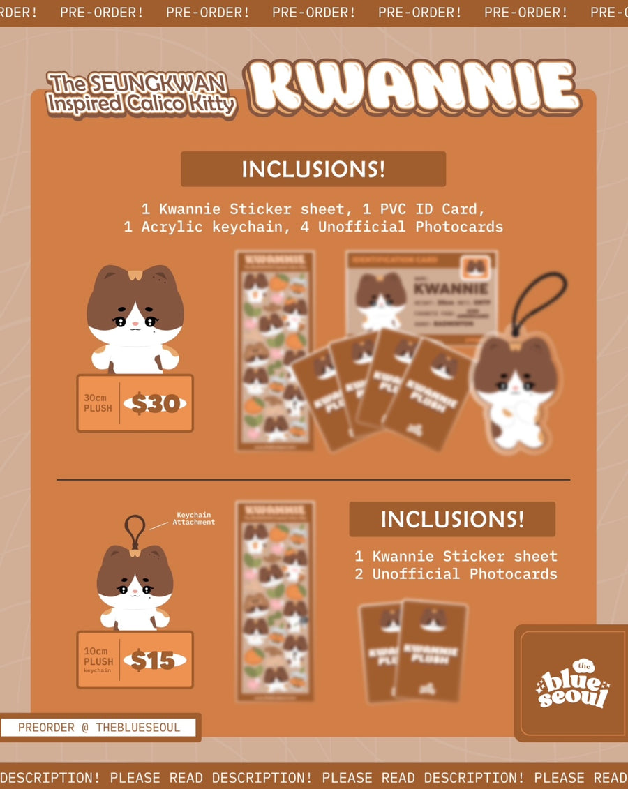 Kwannie | A Seungkwan Inspired Kitty Plush [COMING SOON]
