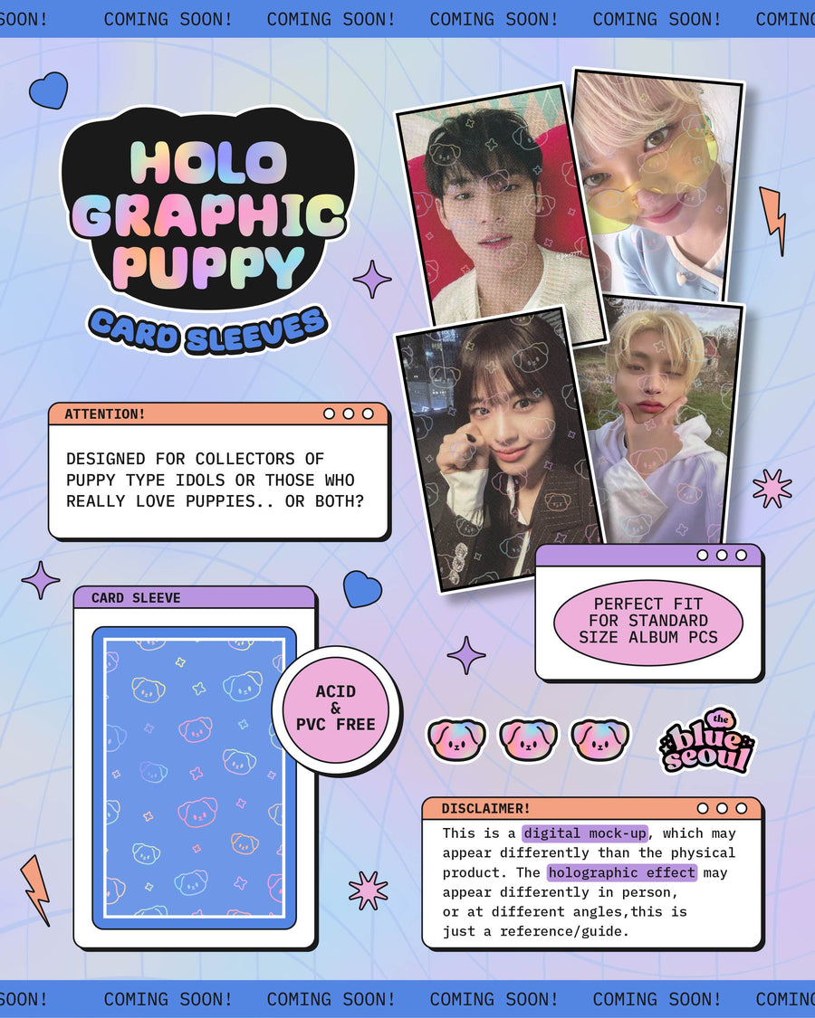 Puppy Holographic Photocard Sleeves [PREORDER SOON]